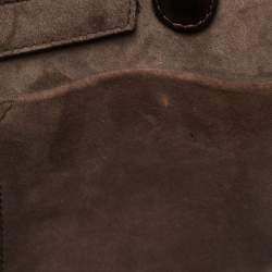 Pre Owned Dior Bronze Leather Medium Diorever Bag