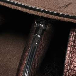 Pre Owned Dior Bronze Leather Medium Diorever Bag