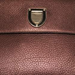 Pre Owned Dior Bronze Leather Medium Diorever Bag