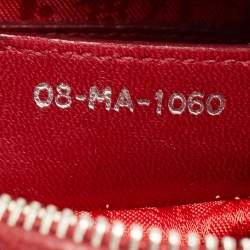 Dior Red Cannage Leather Large Lady Dior Tote