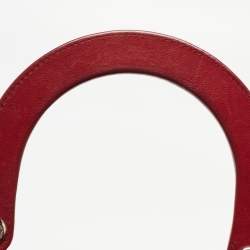 Dior Red Cannage Leather Large Lady Dior Tote