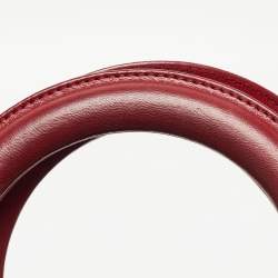 Dior Red Cannage Leather Large Lady Dior Tote
