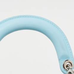 Dior Sky Blue Leather Mini Be Dior Top Handle Bag