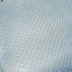 Pre Owned Dior Blue Python Medium Lady Dior Tote