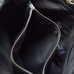 Dior Green Cannage Patent Leather Soft Lady Dior Shopper Tote