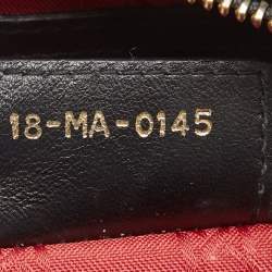 Pre Owned Dior Black Cannage Leather Medium Lady Dior Tote
