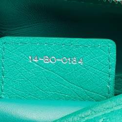 Pre Owned Dior Green Ostrich Large Lady Dior Tote