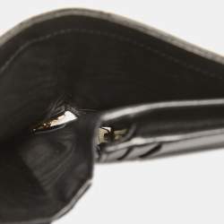 Pre Owned Dior Black Cannage Leather Lady Dior Card Case