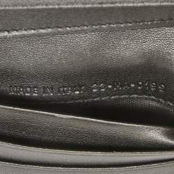 Pre Owned Dior Black Cannage Leather Lady Dior Card Case