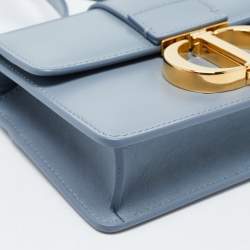 Dior Light Blue Leather Micro 30 Montaigne Crossbody Bag