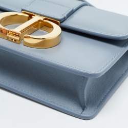 Dior Light Blue Leather Micro 30 Montaigne Crossbody Bag