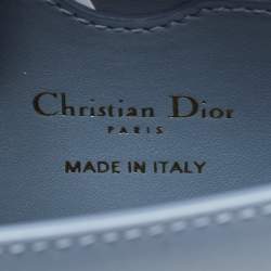 Dior Light Blue Leather Micro 30 Montaigne Crossbody Bag