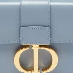 Dior Light Blue Leather Micro 30 Montaigne Crossbody Bag