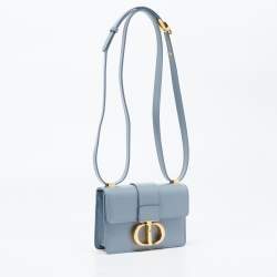 Dior Light Blue Leather Micro 30 Montaigne Crossbody Bag