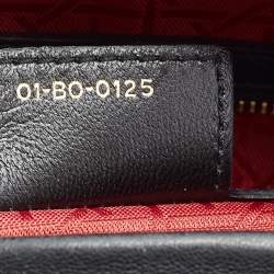 Dior Black Cannage Leather Large Lady Dior Tote