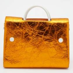 Pre Owned Dior Metallic Leather Large Diorever Tote
