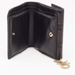 DIOR MEN Leather Printed Compact Wallet - Black Wallets, Accessories -  DIORM35092