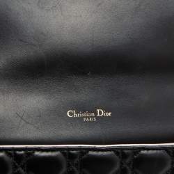 Pre Owned Dior Black Cannage Leather Miss Dior Flap Chain Bag