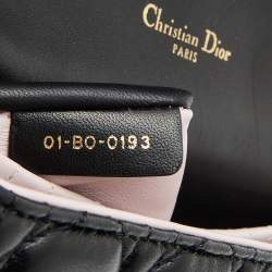 Pre Owned Dior Black Cannage Leather Miss Dior Flap Chain Bag