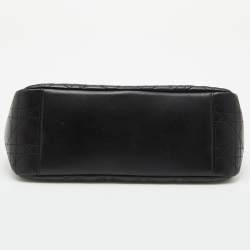 Pre Owned Dior Black Cannage Leather Miss Dior Flap Chain Bag