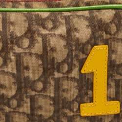 Pre Owned Dior Multicolor Oblique Coated Canvas and Leather Vintage Rasta 1 Pochette Bag 