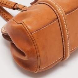 Pre Owned Dior Tan Leather My Dior Satchel