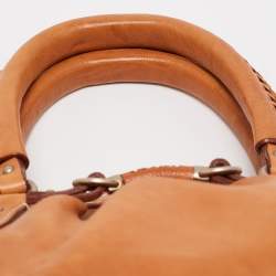 Pre Owned Dior Tan Leather My Dior Satchel