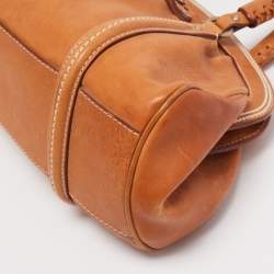 Pre Owned Dior Tan Leather My Dior Satchel