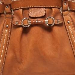 Pre Owned Dior Tan Leather My Dior Satchel