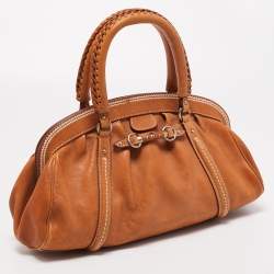 Pre Owned Dior Tan Leather My Dior Satchel