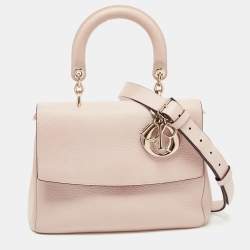 Pre Owned Dior Beige Leather Small Be Dior Flap Top Handle Bag