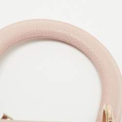 Pre Owned Dior Beige Leather Small Be Dior Flap Top Handle Bag