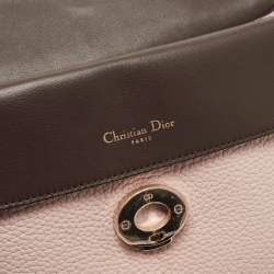 Pre Owned Dior Beige Leather Small Be Dior Flap Top Handle Bag
