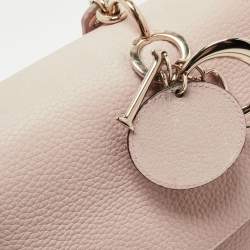 Pre Owned Dior Beige Leather Small Be Dior Flap Top Handle Bag