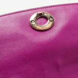 Pre Owned Dior Black Leather Small Be Dior Flap Top Handle Bag