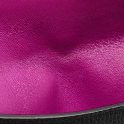 Pre Owned Dior Black Leather Small Be Dior Flap Top Handle Bag