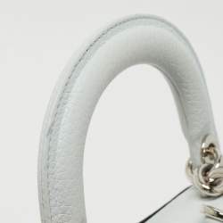 Pre Owned Dior Mint Green Leather Mini Be Dior Top Handle Bag