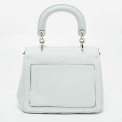 Pre Owned Dior Mint Green Leather Mini Be Dior Top Handle Bag