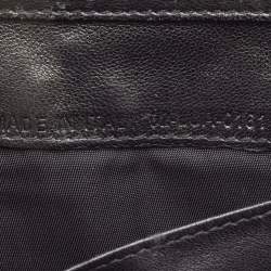 Pre Owned Dior Black Cannage Patent Leather Rendezvous Wallet on Chain