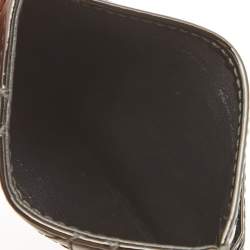 Pre Owned Dior Black Cannage Patent Leather Lady Dior Card Holder