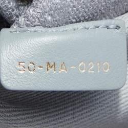 Pre Owned Dior Grey Cannage Embroidered Canvas Medium Lady D-Lite Tote