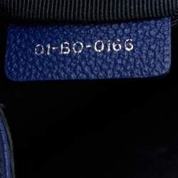 Pre Owned Dior Blue Leather Medium Diorama Flap Shoulder Bag