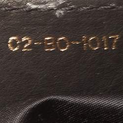 Pre Owned Dior Black Leather Small Gypsy Ruffle Hobo