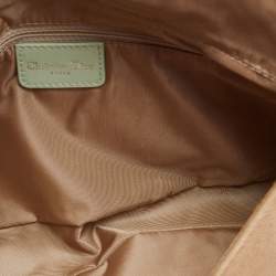 Pre Owned Dior Beige/Green Calfhair and Patent Leather Malice Shoulder Bag