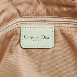 Pre Owned Dior Beige/Green Calfhair and Patent Leather Malice Shoulder Bag