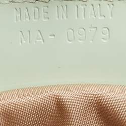 Pre Owned Dior Beige/Green Calfhair and Patent Leather Malice Shoulder Bag