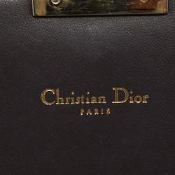 Pre Owned Dior Metallic Cannage Crinkled Leather Miss Dior Promenade Chain Bag