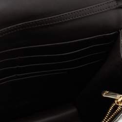 Pre Owned Dior Metallic Cannage Crinkled Leather Miss Dior Promenade Chain Bag
