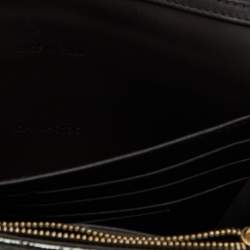 Pre Owned Dior Metallic Cannage Crinkled Leather Miss Dior Promenade Chain Bag