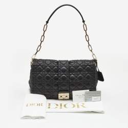 Pre Owned Dior Black Cannage Leather Miss Dior Shoulder Bag